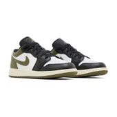 Air Jordan 1 Low Black Toe Medium Olive thumbnail 3