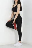 Desenli Dijital Baskı Tayt Siyah thumbnail 4