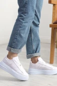 Kalın Taban Şeritli Günlük Ayakkabı Beyaz thumbnail 6