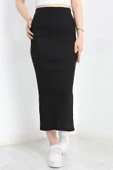 Kaşkorse Yırtmaçlı Etek Siyah thumbnail 1