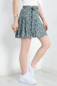 Kuşaklı Şort Etek Mintsiyah thumbnail 2