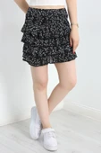 Desenli Kat Kat Mini Etek Siyahbeyaz3 thumbnail 3