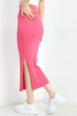 Kaşkorse Yırtmaçlı Etek Fuşya thumbnail 6