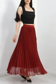 Etek Ucu Misinalı Şifon Etek Bordo thumbnail 1