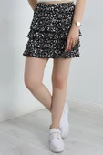 Desenli Kat Kat Mini Etek Siyahleopar thumbnail 3