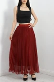 Etek Ucu Misinalı Şifon Etek Bordo thumbnail 4