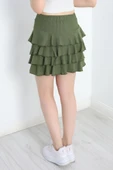Kat Kat Bürümcük Mini Etek Haki thumbnail 6