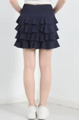 Kat Kat Bürümcük Mini Etek Lacivert thumbnail 7
