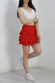 Kat Kat Bürümcük Mini Etek Kırmızı thumbnail 2