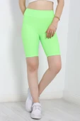 Fitilli Biker Tayt Neonyeşil thumbnail 1