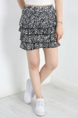 Desenli Kat Kat Mini Etek Siyahbeyaz thumbnail 1