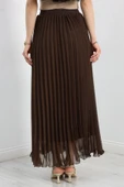 Etek Ucu Misinalı Şifon Etek Kahve thumbnail 6