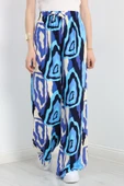 Desenli Dokuma Pantolon Mavisarı thumbnail 2