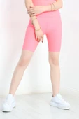 Fitilli Biker Tayt Neonpembe thumbnail 3