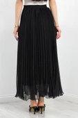 Etek Ucu Misinalı Şifon Etek Siyah thumbnail 7