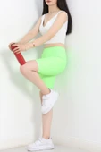 Fitilli Biker Tayt Neonyeşil thumbnail 4