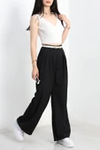 Pileli Pantolon Siyah thumbnail 4