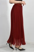 Etek Ucu Misinalı Şifon Etek Bordo thumbnail 3