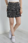 Desenli Kat Kat Mini Etek Siyahleopar thumbnail 1