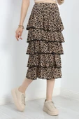Kat Kat Uzun Etek Kahveleopar thumbnail 4