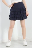 Kat Kat Bürümcük Mini Etek Lacivert thumbnail 1