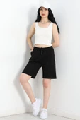 Kompakt 2 İplik Uzun Şort Siyah thumbnail 3