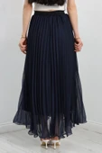 Etek Ucu Misinalı Şifon Etek Lacivert thumbnail 6
