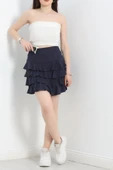 Kat Kat Bürümcük Mini Etek Lacivert thumbnail 2