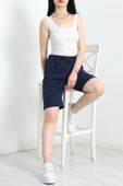 Kompakt 2 İplik Uzun Şort Lacivert thumbnail 4