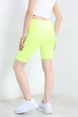 Fitilli Biker Tayt Neonsarı thumbnail 6