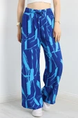 Desenli Dokuma Pantolon Saksmavi thumbnail 1