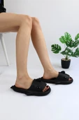 WG500 Köpekbalığı Siyah Unisex Tam Ortopedik Terlik Shark Slides thumbnail 4