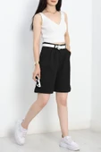 Zra Krep Şort Siyah thumbnail 4
