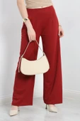 Krep Palazzo Pantolon Bordo thumbnail 3