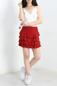 Kat Kat Bürümcük Mini Etek Bordo thumbnail 2