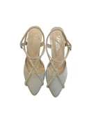 Solmaz Damla Arka Açık Simli Topuklu Ayakkabı thumbnail 4