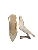 Solmaz Damla Çapraz Bağlı Taşlı Topuklu Ayakkabı thumbnail 3