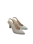 Solmaz Damla Çapraz Bağlı Taşlı Topuklu Ayakkabı thumbnail 1