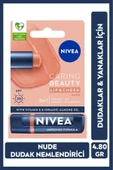 NIVEA Renkli Dudak Bakım Kremi,nude,4,8gr,nemlendirme,spf30,doğal Yağlar,e Vitamini,dudak Ve Yanaklar Için - 1