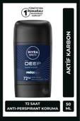 NIVEA MEN Erkek Stick Deodorant Deep Dimension Aktif Karbon 50ml, 72 Saat Anti-perspirant Koruma - 1