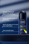 NIVEA Men Erkek Roll-on Deodorant Deep Extreme 50ml, 72 Saat Anti-perspirant Ter Koruma, Yeni Enerji - 2