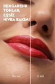 NIVEA Renkli Dudak Bakım Kremi,kırmızı,4,8gr,nemlendirme,spf30,doğal Yağlar,e Vitamini,dudak Ve Yanak Için - 6
