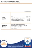 New Life 4 Hepa 90 Yumuşak Kapsül - Silibin Fosfolipid - Kolin - Enginar Yaprağı ve Karahindiba Kök Ekstresi thumbnail 2