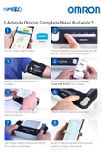 Omron Complete Akıllı Tansiyon Aleti EKG Bir Arada Evde Hipertansiyon Takip ve Taraması HEM-7530T-E thumbnail 7
