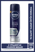 NIVEA MEN Erkek Sprey Deodorant Derma Control Clinical 150ml, 96 Saat Anti-perspirant Ter Koruması - 1
