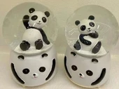 Siyah-beyaz Panda Kar Küresi Büyük Boy - 1