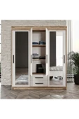 Afilli Ildır Çocuk Odası Takımı 4 Parça Tamamı Mdf Flora Beyaz Aynalı - 3