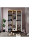Afilli Rose 3 Kapaklı Tek Çekmeceli Dolap Safir Ve Beyaz Renk - 3