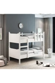 Afilli Ayrılabilen Tamamı Mdf Ranza Beyaz 90x190 R1005 - 1