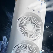 Spray Buharlı, RGB Aydınlatma, 3 Kademe Vantilatör, Portatif Klima Müthiş Etki... thumbnail 4